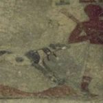 Fresco detail showing a greyhound at Beni Hasan