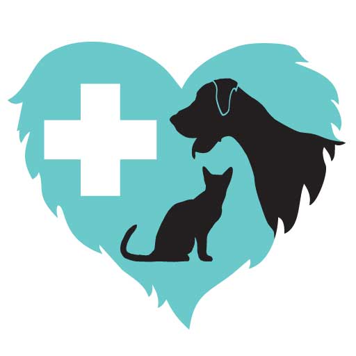 Airport Animal Hospital furry heart logo