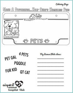 license plate coloring page